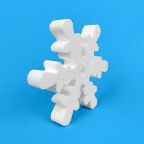 Fiocco di neve – modello fantasia in polistirene da decorare