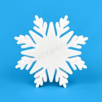 Copo de nieve modelo cristal de poliestireno para decorar