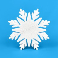 Snowflake – crystal model polystyrene decoration