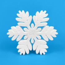 Snowflake – frosted model polystyrene decoration