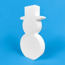 Bonhomme de neige en polystyrène