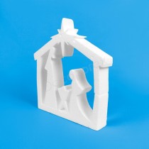 Crèche de Noël en polystyrène