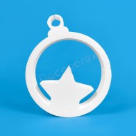 Bola navidad estrella de poliestireno