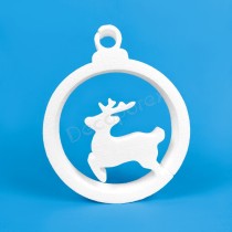 Bola navidad ciervo de poliestireno