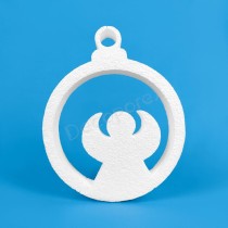 Bola navidad ángel de poliestireno