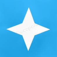4-pointed star polystyrene decoration