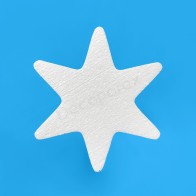 6-pointed star polystyrene decoration