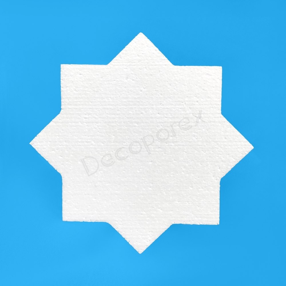 Oriental star polystyrene artistic decoration