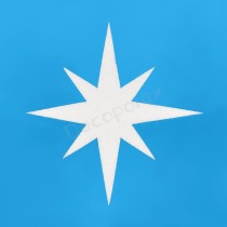 Étoile lumineuse en polystyrène à décorer