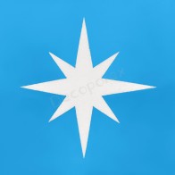 Estrella luminosa de poliestireno para decorar