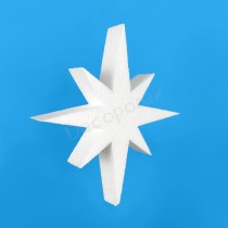 Estrella luminosa de poliestireno para decorar