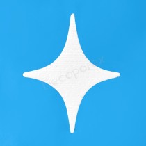Étoile brillante en polystyrène à décorer