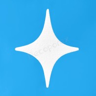 Bright star polystyrene decoration