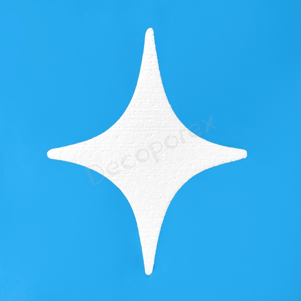 Étoile brillante en polystyrène à décorer