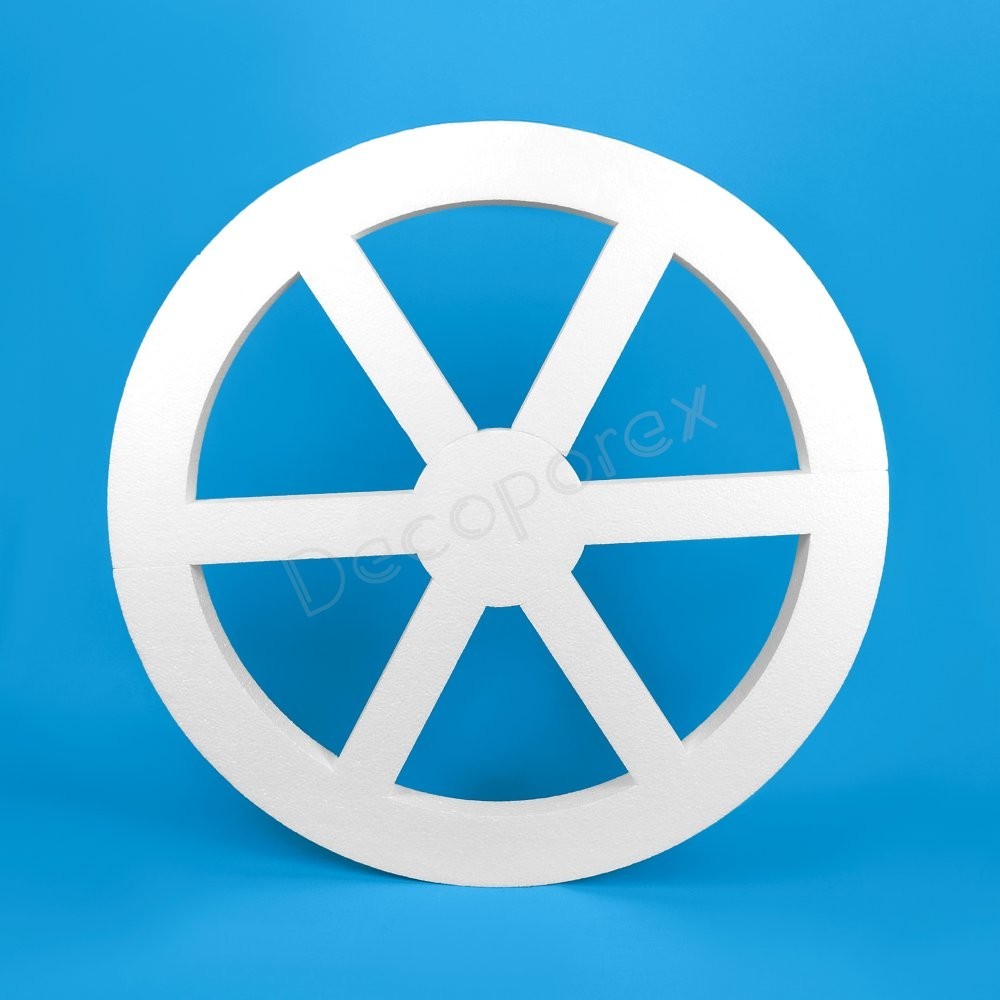 Polystyrene wheel for decorating