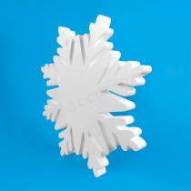 Copo de nieve modelo cristal de poliestireno para decorar