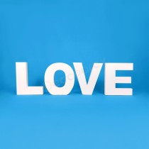 Polystyrene LOVE Letters – 40cm Decorative Set
