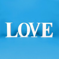 Lettere LOVE in polistirolo – Times New Roman – 40 cm