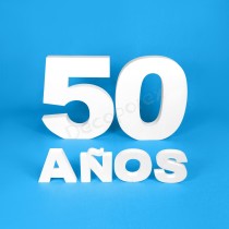 Pack números 60 cm + letras "AÑOS" – Porexpán