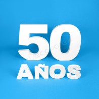 Pack números 60 cm + letras "AÑOS" – Porexpán