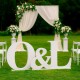 Lettres Géantes 1 m Times New Roman – Initiales Personnalisées en Polystyrène pour Mariages et Événements