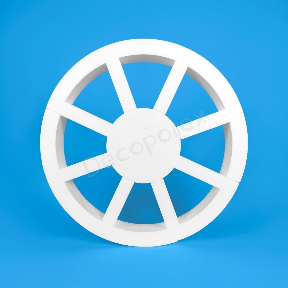 Wheel model 2 polystyrene decoration