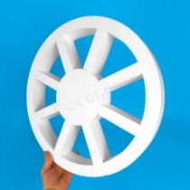 Wheel model 2 polystyrene decoration