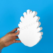 Piña de poliestireno para decorar