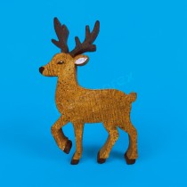 Renne tête levée en polystyrène à décorer
