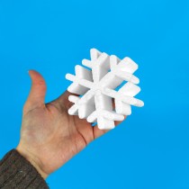 Copo de nieve de corcho