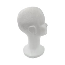 Women’s polystyrene head for display