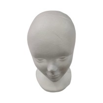 Cabeza de Mujer en Poliestireno para Expositor y Manualidades