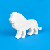 Lion en polystyrène à décorer