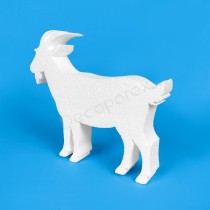 Chèvre en polystyrène à décorer