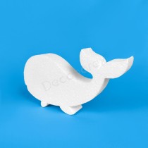 Baleine en polystyrène à décorer