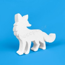 Polystyrene fox for decorating