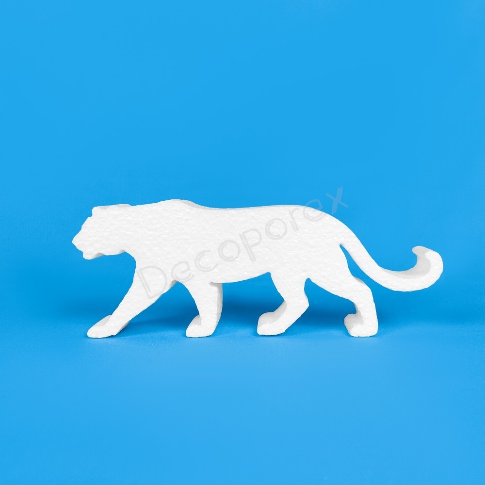 Tigre in polistirene da decorare