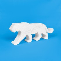 Polystyrene tiger for decorating