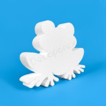 Rana de poliestireno para decorar