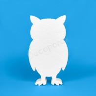 Polystyrene owl for decorating