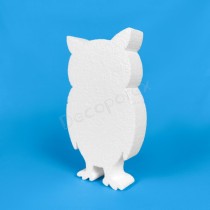 Hibou en polystyrène à décorer