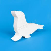 Phoque en polystyrène à décorer