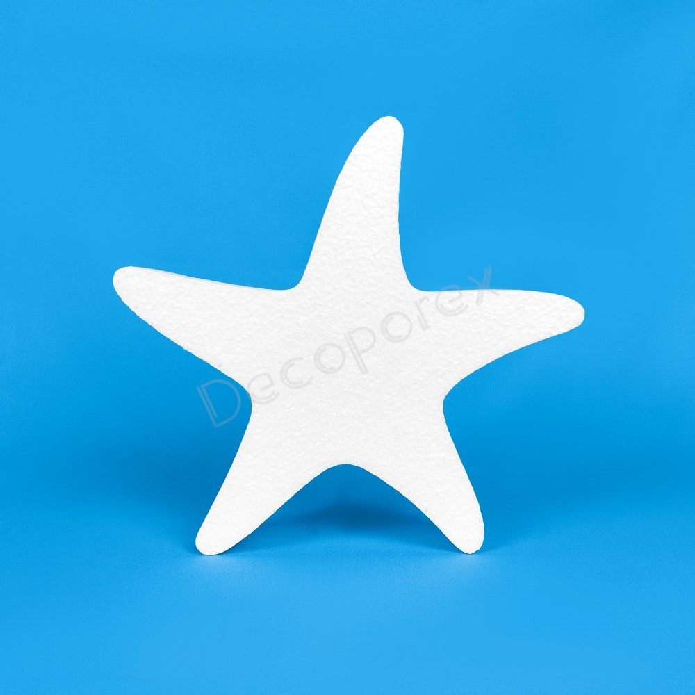 Polystyrene starfish for decorating