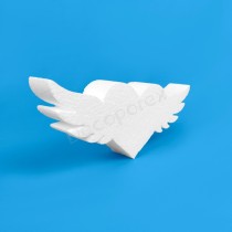 Winged heart in polystyrene