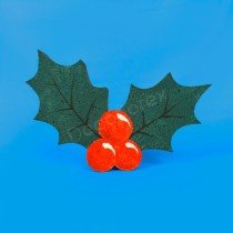 Brin de houx en polystyrène à décorer