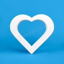 Corazón poliestireno para decoración romantica
