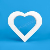 Corazón poliestireno para decoración romantica