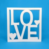Cadre "Love" en polystyrène – Déco mariage & Saint-Valentin
