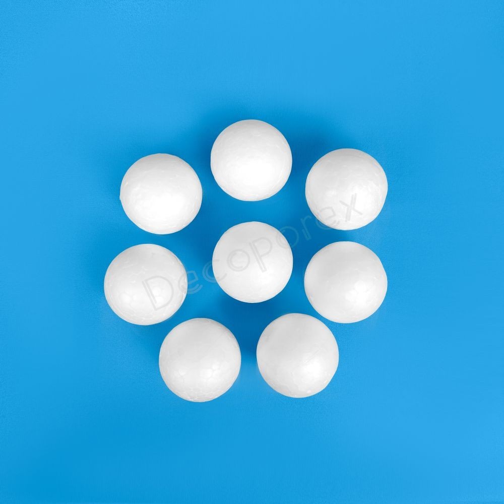 Sfere in polistirolo 3 cm – Set da 8 | Creatività