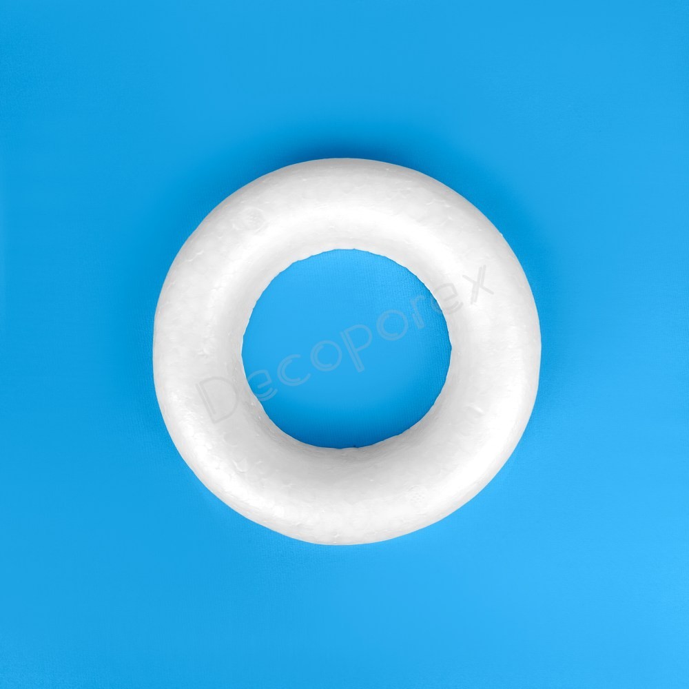 Polystyrene Wreath 15 cm – Single Unit | Arts & Crafts